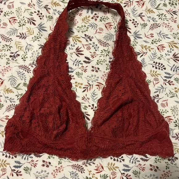 Free People Rust Lace Bralette - Picture 2 of 4